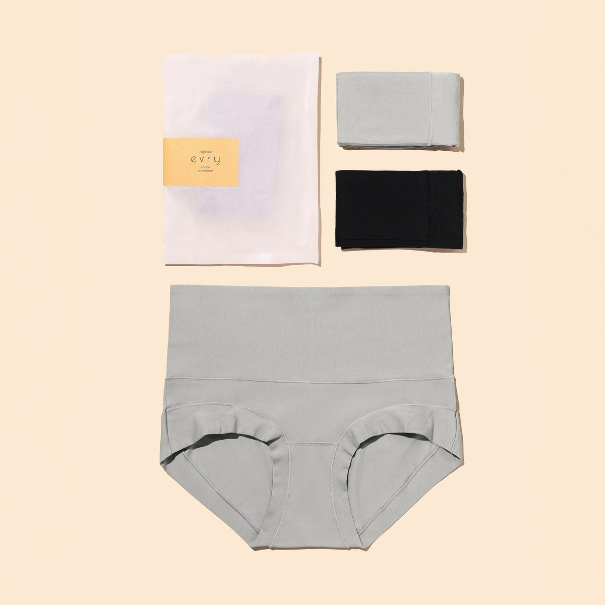 HIGH-RISE Evryunder Premium Cotton Underwear 2-Pack