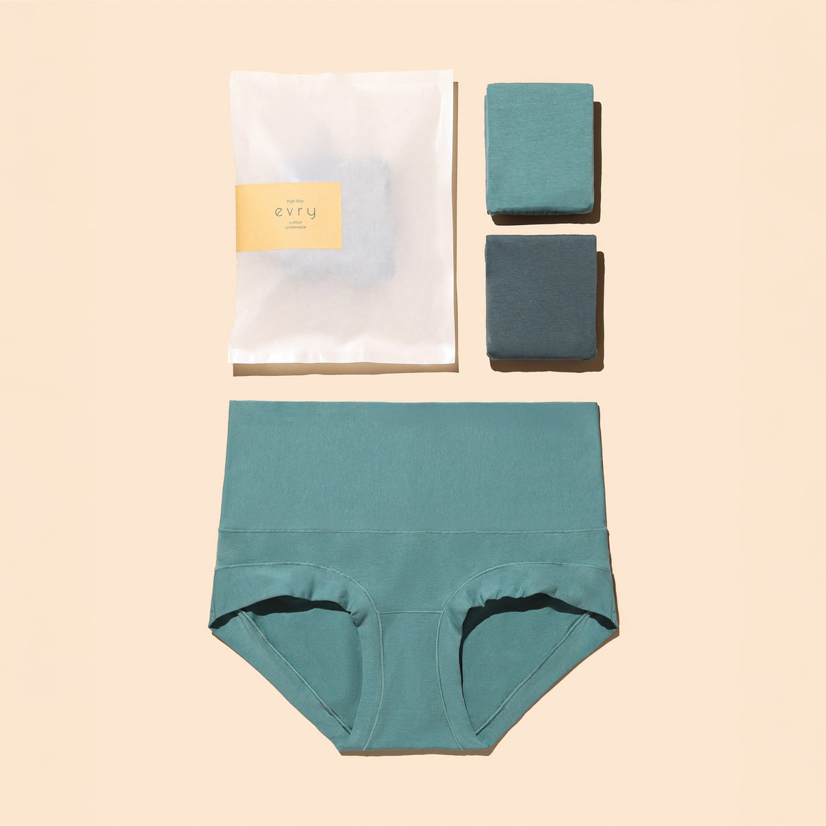 HIGH-RISE Evryunder Premium Cotton Underwear 2-Pack
