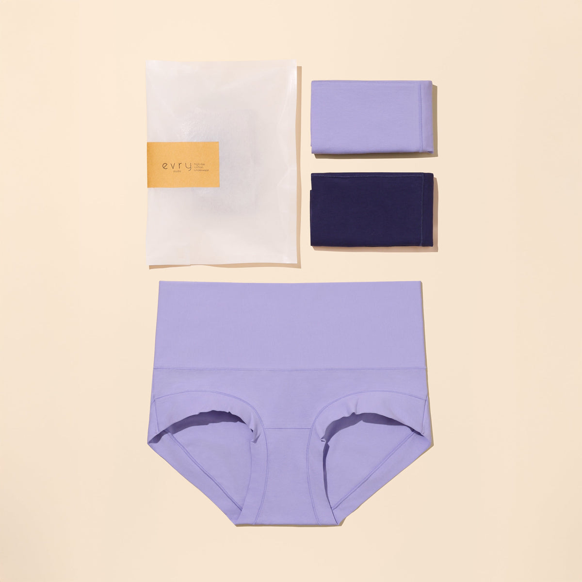 HIGH-RISE Evryunder Premium Cotton Underwear 2-Pack