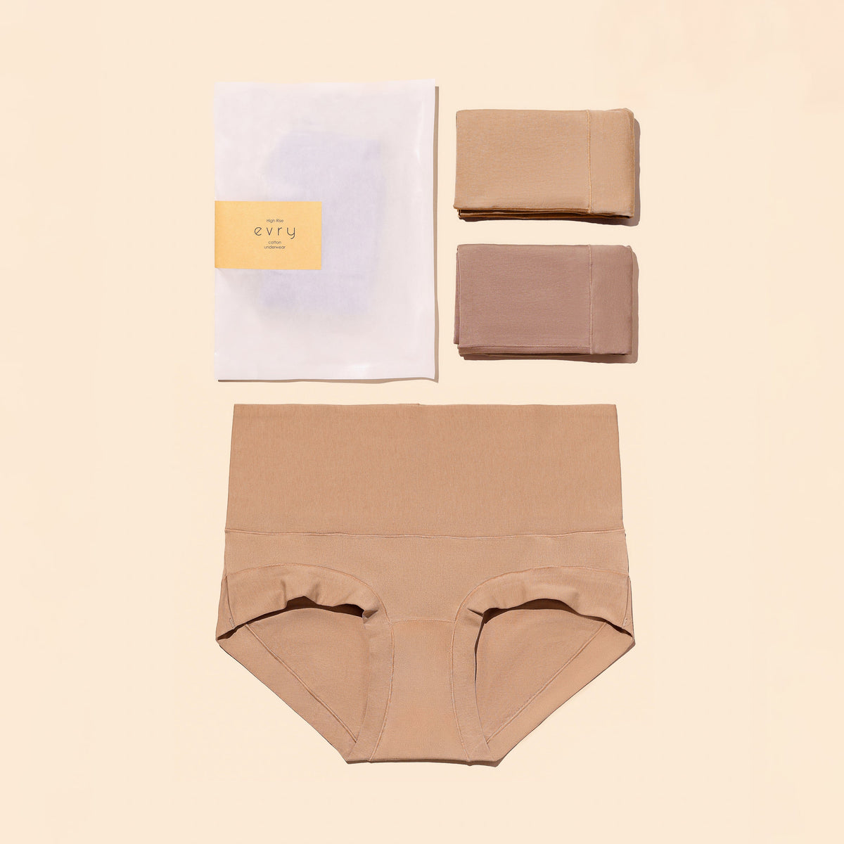 HIGH-RISE Evryunder Premium Cotton Underwear 2-Pack