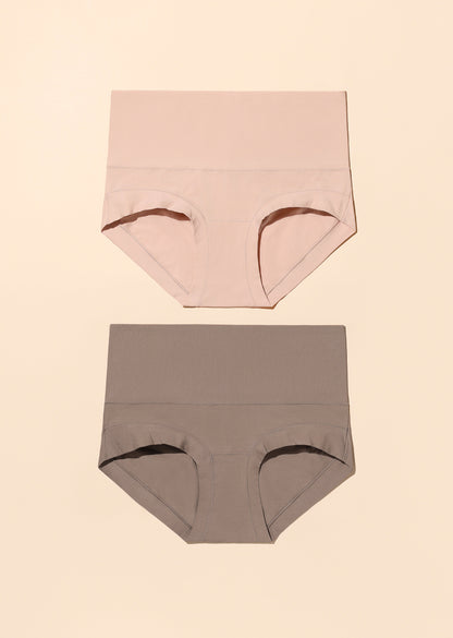 HIGH-RISE Evryunder Premium Cotton Underwear 2-Pack
