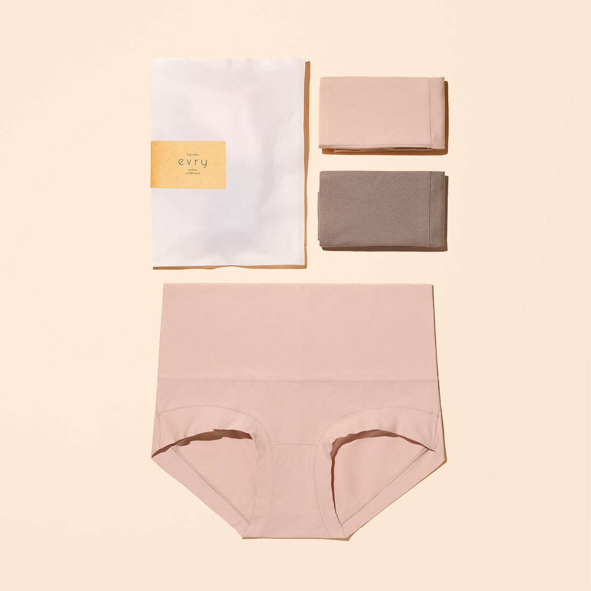 HIGH-RISE Evryunder Premium Cotton Underwear 2-Pack